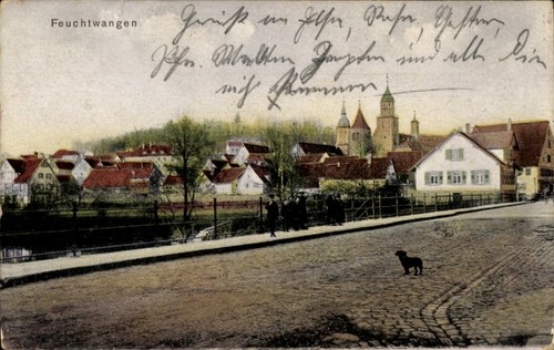 Feuchtwangen teilansicht - ak, feuchtwangen,