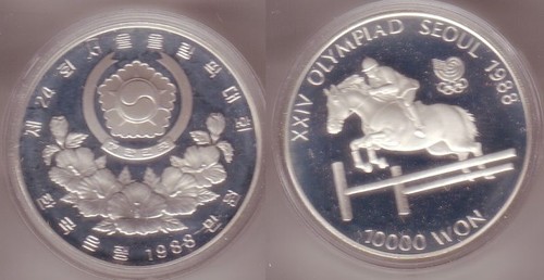 10000 won silber - silber, münze