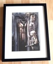 HR Giger Kunstdruck Poster Alien Xenomorph Facehugger Necronomicon Skull Monolit