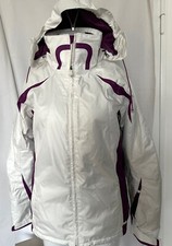 Skijacke Snowboardjacke Damen  Tchibo Weiß  Lila Winterjacke GR 36-38