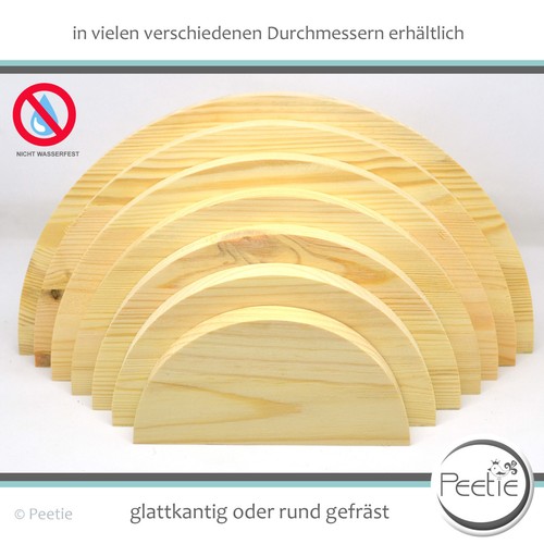 Holzscheibe kiefer leimholz - kiefer,