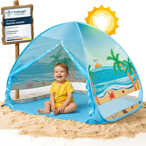 Pop strandmuschel mit uv - strandmuschel,