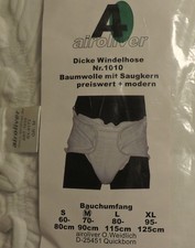 Dicke Stoff Windelhose mit Klettverschluß Gr. M