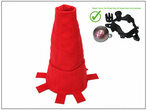 Rot alcantara schaltsack - rot,