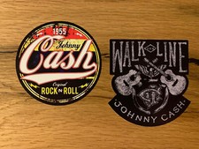 2x CASH Aufkleber Rockabilly