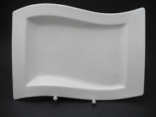 Villeroy & Boch Speiseteller NEW WAVE weiß rechteckig Essteller