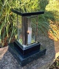 Edelstahl Grablaterne