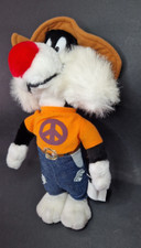 🐦‍🔥 Warner Bros Looney Tunes Sylvester Hippie Stoffpuppe ca 30 cm