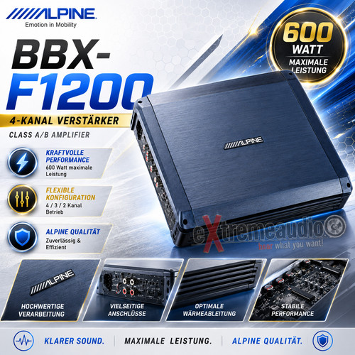 Alpine bbx f1200 kanal - alpine, 4-kanal