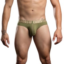 Andrew Christian Happy Cotton Slip Herren Pouch Unterwäsche Bikini Slip Anatomisch