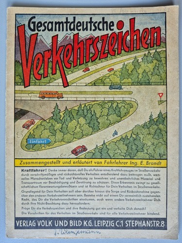 Verkehrszeichen gesamtdeutsch - verkehrszeichen, "gesamtdeutsch