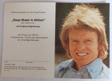 Sepp Maier FC Bayern München handsignierte Autogrammkarte ULTRA SELTENE KARTE