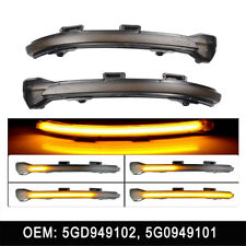 2PCS Neu Dynamische Blinker Spiegel Kontrollleuchte Für VW Golf MK7 GTI R Touran