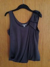 H&M Top Bluse grau Gr. 36 S Seide Blogger Trend Studio Strass ausverkauft 