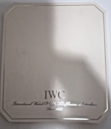 Original iwc booklet katalog - booklet,