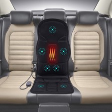Massage-Sitzauflage Massagesitz mit Sitzheizung für Auto & Zuhause + Adapter 12V