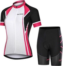 Skysper Radtrikot, Damen Kurzarm Radbekleidung Set, Outdoor Sport, Radtrikot + R