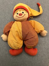 Vintage Sterntaler Wichtel / Clown / Harlekin Spieluhr Frottee im Top Zustand