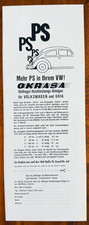 OKRASA Oettinger-Hochleistungs-Anlagen für Volkswagen u. GHIA - VW-Werbung 1961