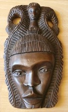 Afrikanische Maske Massivholz