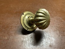 Antiker Messing Türknauf, GRA ITALY, Türziehknauf, Drehknauf, Messingtürgriff