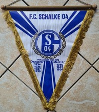 Schalke 04 Großer  Wimpel 1958 Fussball Fan Banner Pin Artikel fahne S04 Ultras 