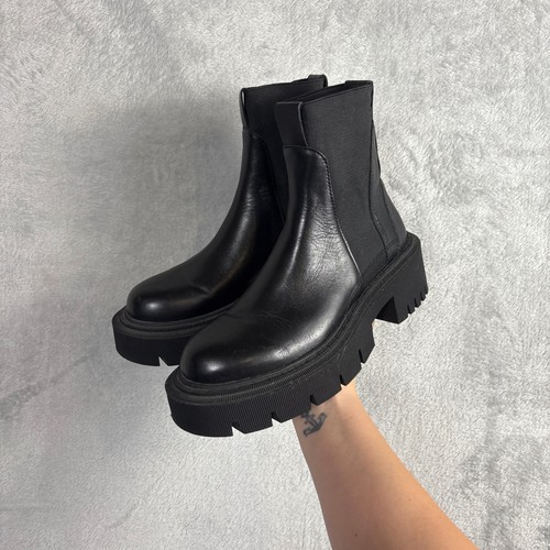 Zara black chunky - black, lug