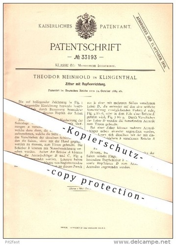 Original patent meinhold - patent,