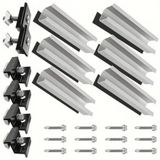 Solarmodule Alu schiene Halterung Trapezblech Flachdach PV Befestigungsschiene