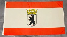 Fahne Flagge Berlin mit Bär