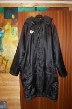 JETZT:KAPPA Coach Jacke/Stadionjacke,  Winddicht, Wasserfest, schwarz, lang, XL