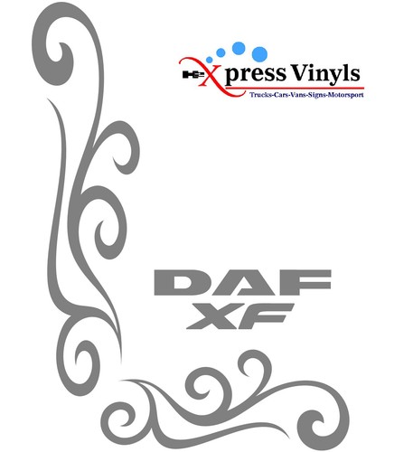 Daf fensteraufkleber 2 - xf, x