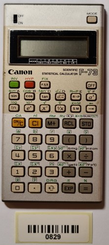0829 taschenrechner canon 73 - canon, f-73