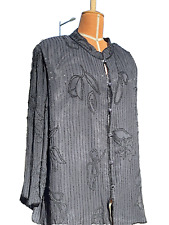 Seidenhemd schwarz 34 US, 68