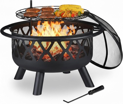 Relaxdays feuerschale mit - relaxdays,
