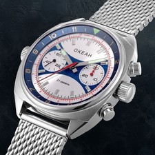 OKEAH ST1901 Okean Chronograph Militär Chronograph CCCP Neuauflage Schaltrad