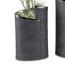 Deko vase anthrazit - vase, wrap