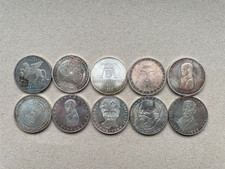 10 x 5 DM  Gedenkmünzen aus Silber 1968-1979
