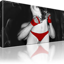 Erotik Akt Schwarz-Weiss Wandbild auf Leinwand