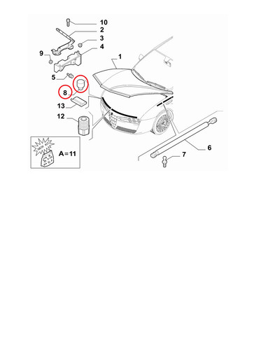 Tassel für motorhaube alfa - für,