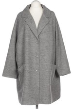 Ulla Popken Mantel Damen Jacke Parka Gr. EU 58 Wolle Grau #ow7z1kk