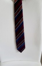 Eleganter Schlips, Krawatte weinrot, braun, schwarz -- waschbar