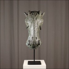 89806) Bronze Tierkopf Nigeria