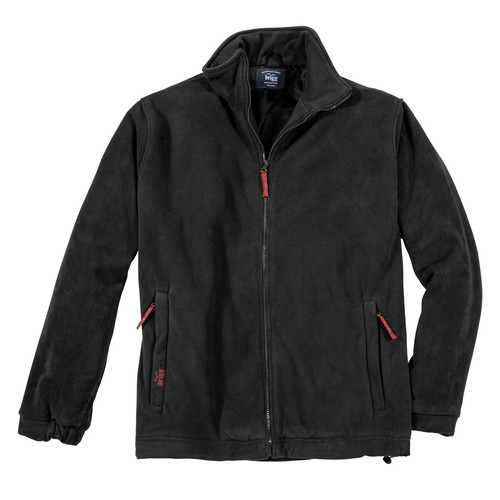 Fleecejacke brigg schwarz 2xl - fleecejacke,