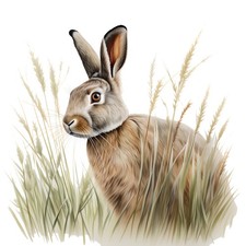 2x Sticker Rabbit Car Sticker