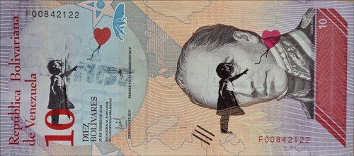 Banksy bolivares echte - *,