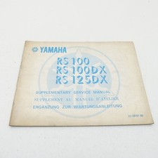 Original Yamaha RS 100 125 DX Zusatz Werkstatthandbuch Reparaturanleitung C4007