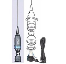 SIRIO TURBO 5000 RG-58 - sehr lange CB Mobilfunkantenne - für Festmontage