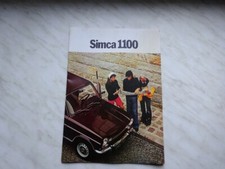 Simca 1100 Prospekt