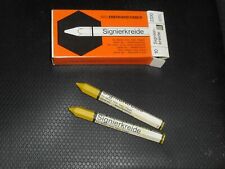 2 x gelbe Wachskreide Kreide Fettkreide Signierkreide EFA